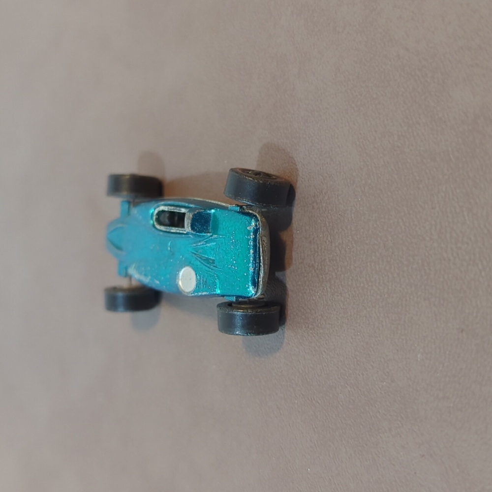 Vintage 1969 Hot Wheels Redline Shelby Turbine Spectra Flame Aqua Blue Mattel - Picture 4 of 6